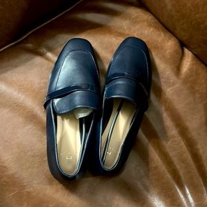 Halston navy loafer - Women’s size 8. Brand new with packaging still inside.